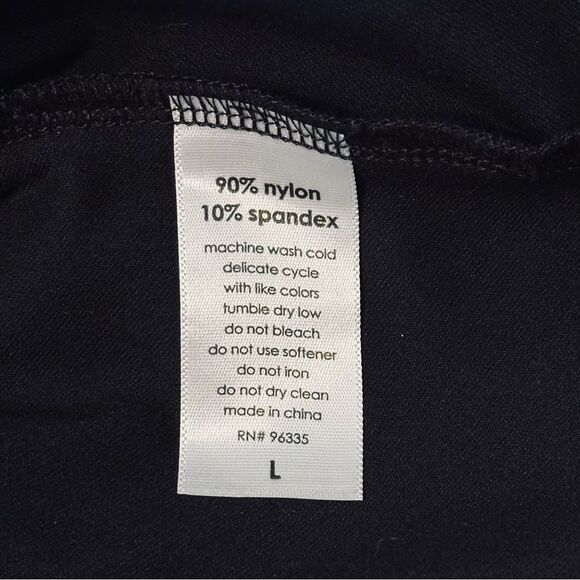 Susana Monaco Flutter Sleeve Peplum Top Black Size L - Picture 6 of 6